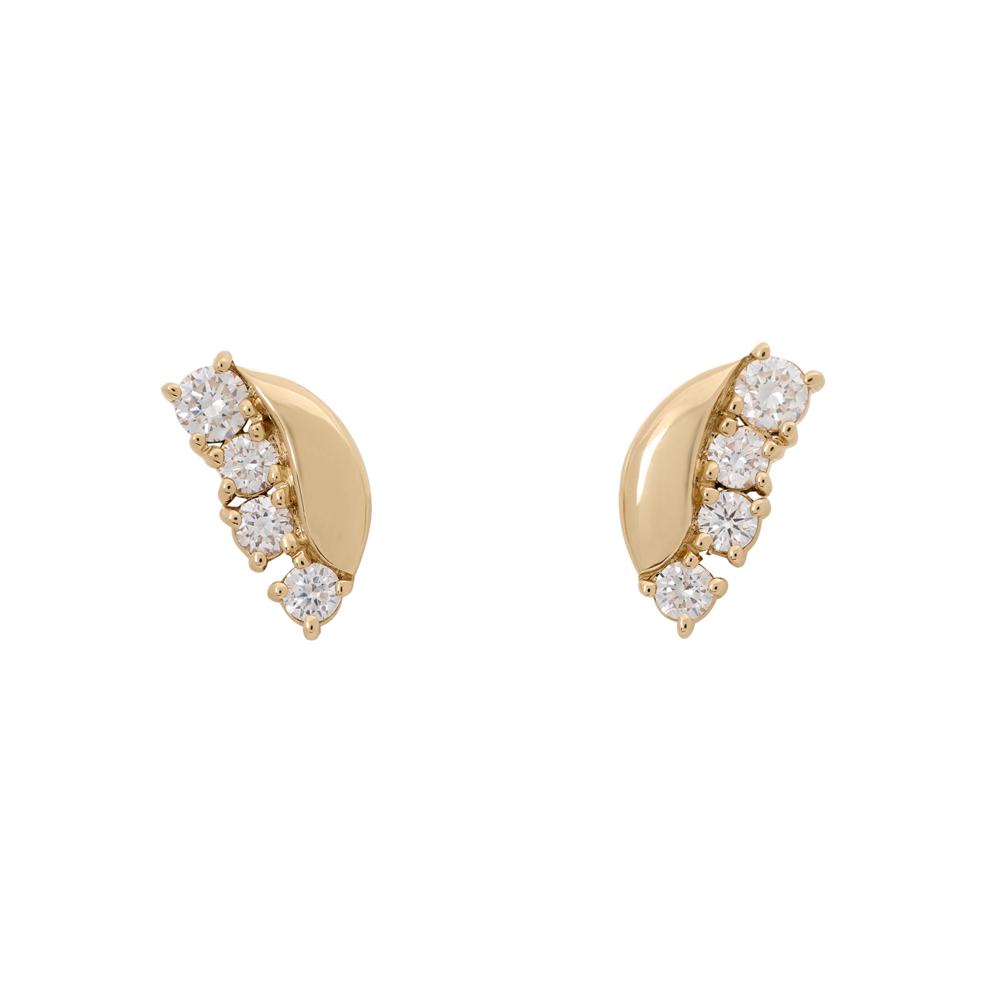 Louise Petersen 6mm Diamond Curve Earrings