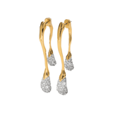 Alexis Bittar Solanales Crystals Front Back Link Earrings