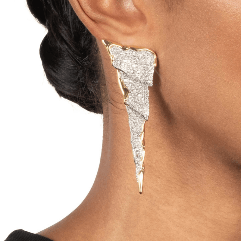Alexis Bittar Solanales Gold Crystal Cascade Earrings