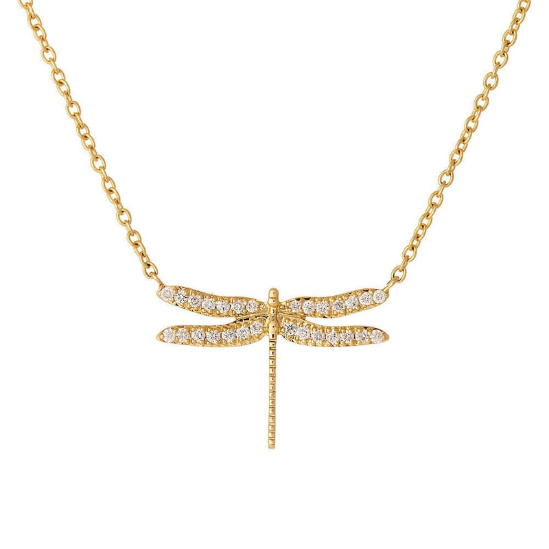 Loulerie Diamond Dragonfly Necklace