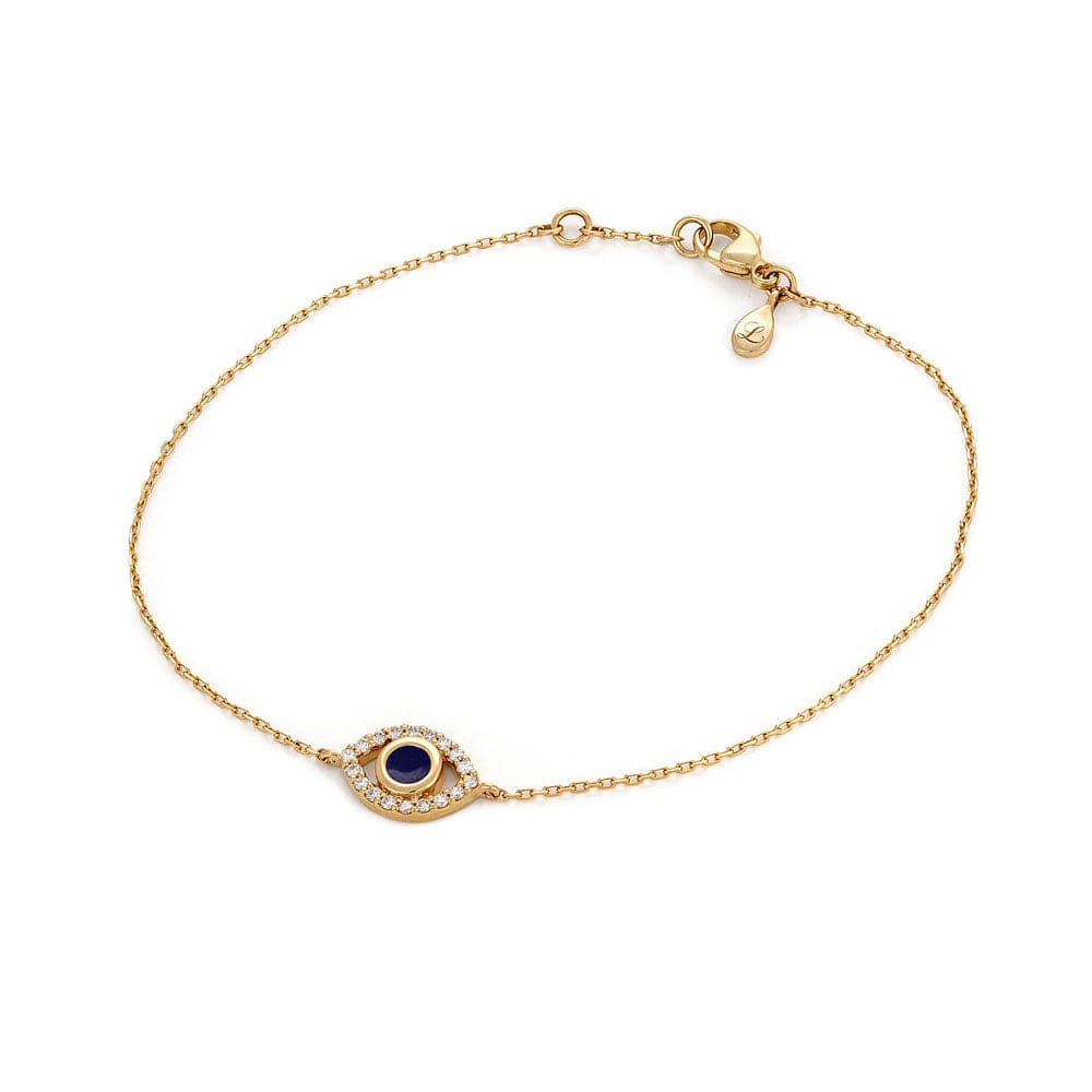 Loulerie Diamond Evil Eye Navy Bracelet