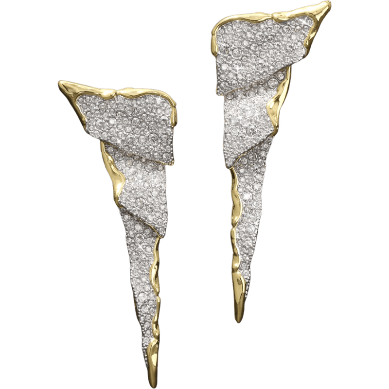 Alexis Bittar Solanales Gold Crystal Cascade Earrings