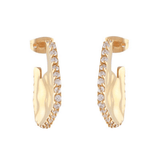 Joanna Laura Constantine Crystal Mini Wave Hoops