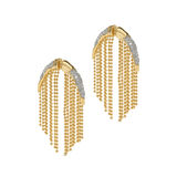 Alexis Bittar Solanales Crystal Fringe Front Back Earrings