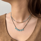 Perle de Lune Apatite Choker Bar Necklace