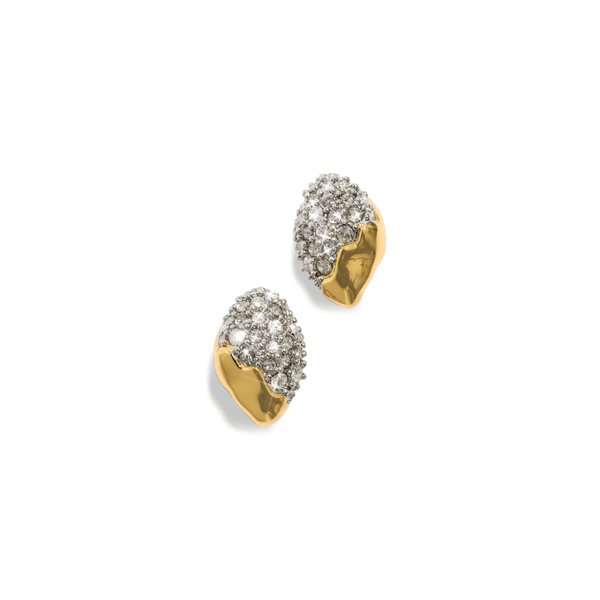 Alexis Bittar Solanales Crystal Tiny Pebble Stud Earrings
