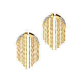 Alexis Bittar Solanales Crystal Fringe Front Back Earrings