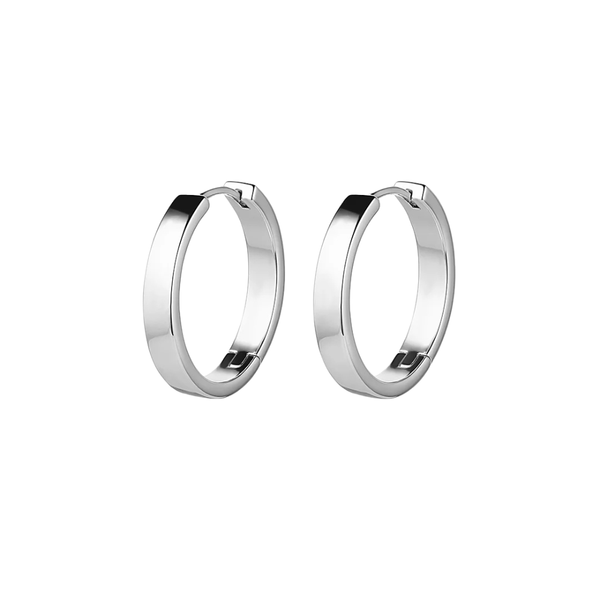 Gorjana Silver Rose Hoops