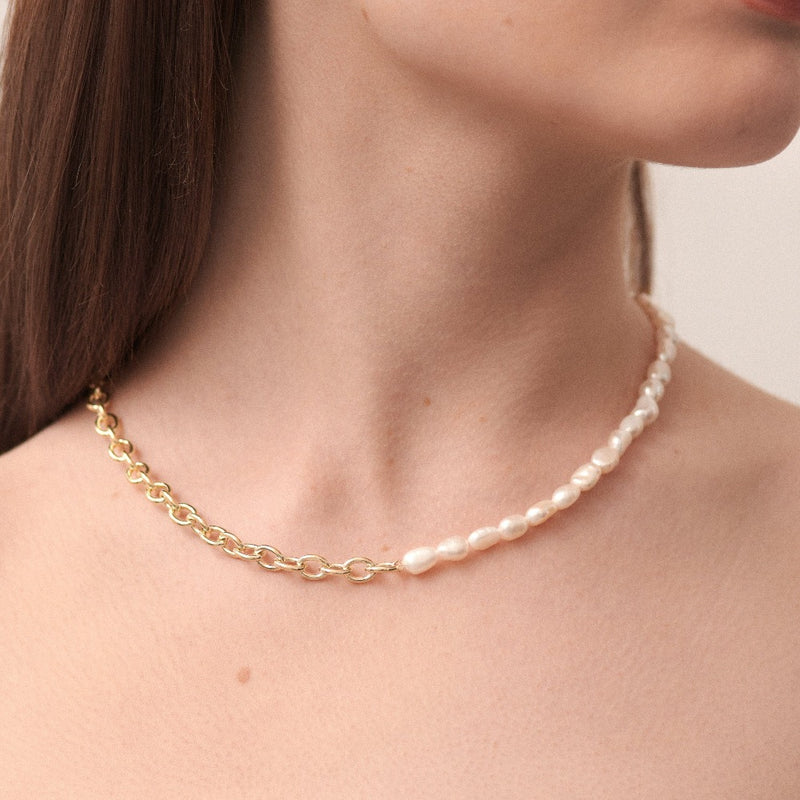 Loulerie Pearl And Link Necklace