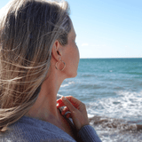 Loulerie Organic Diamond Wave Hoops