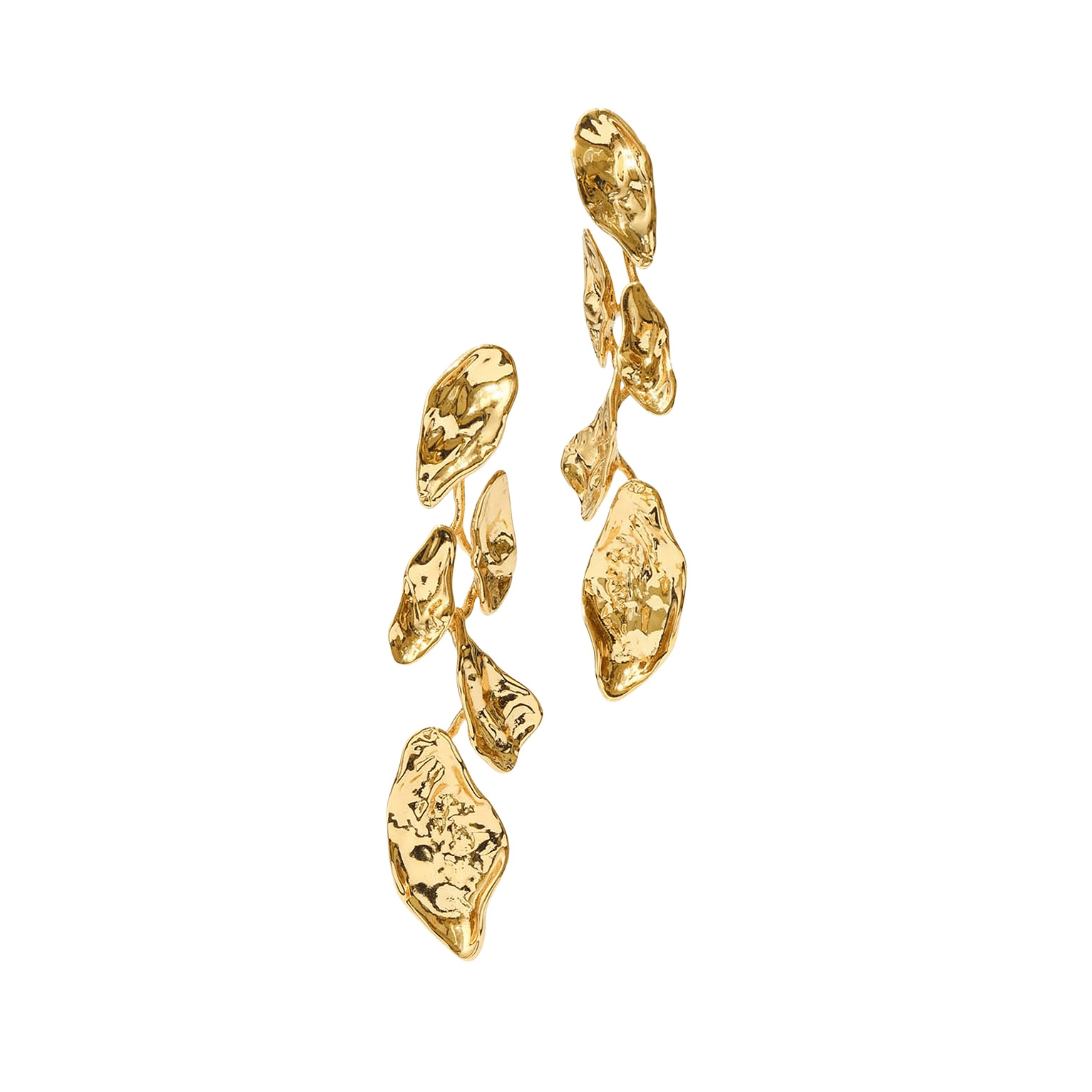 Alexis Bittar Mosaic Molten Gold Post Earring
