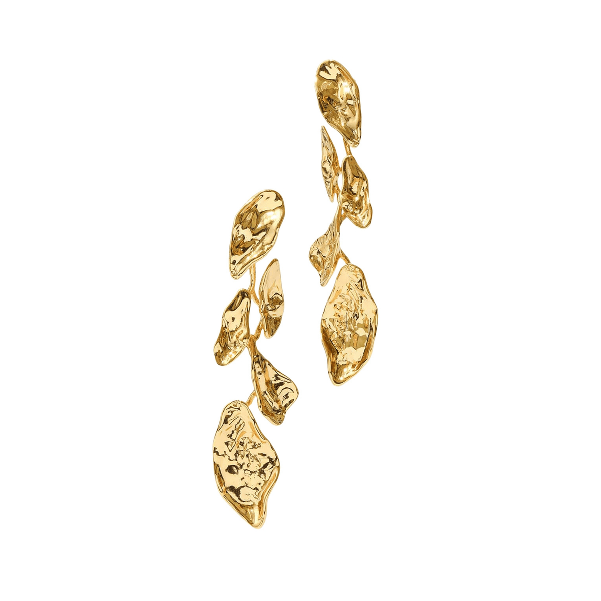Alexis Bittar Mosaic Molten Gold Post Earring
