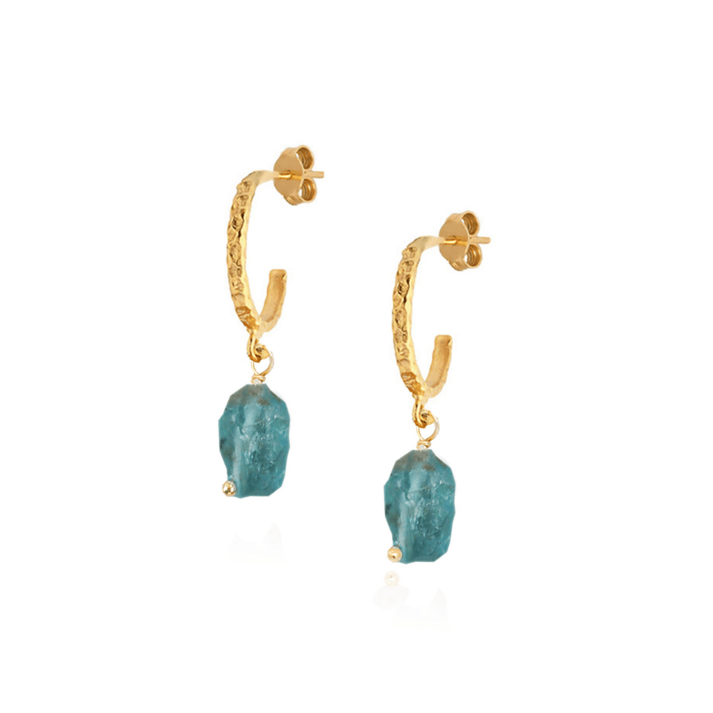 Hermina Athens Fystiki Hammered Hoops