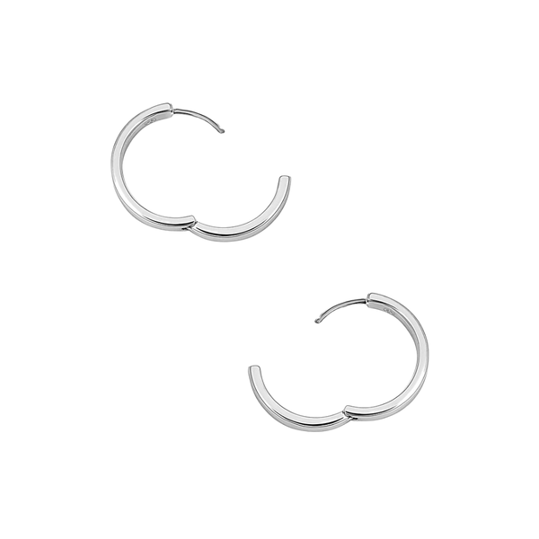 Gorjana Silver Rose Hoops