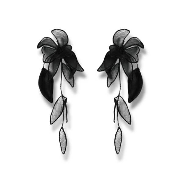 A.B. Ellie Black Mini Charlee Earrings