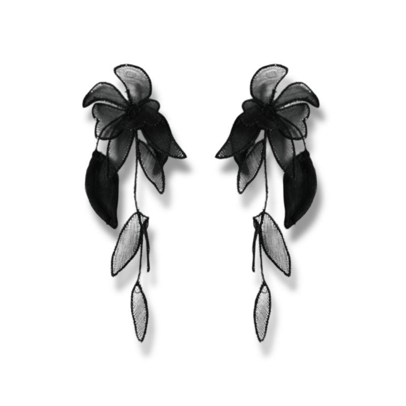 A.B. Ellie Black Mini Charlee Earrings