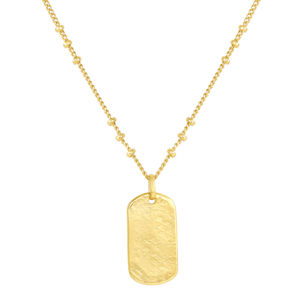 Gorjana Gold Griffin Dog Tag Necklace