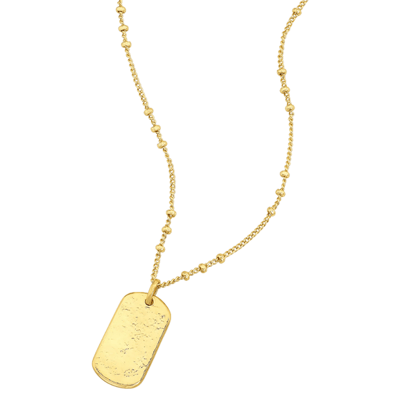 Gorjana Gold Griffin Dog Tag Necklace