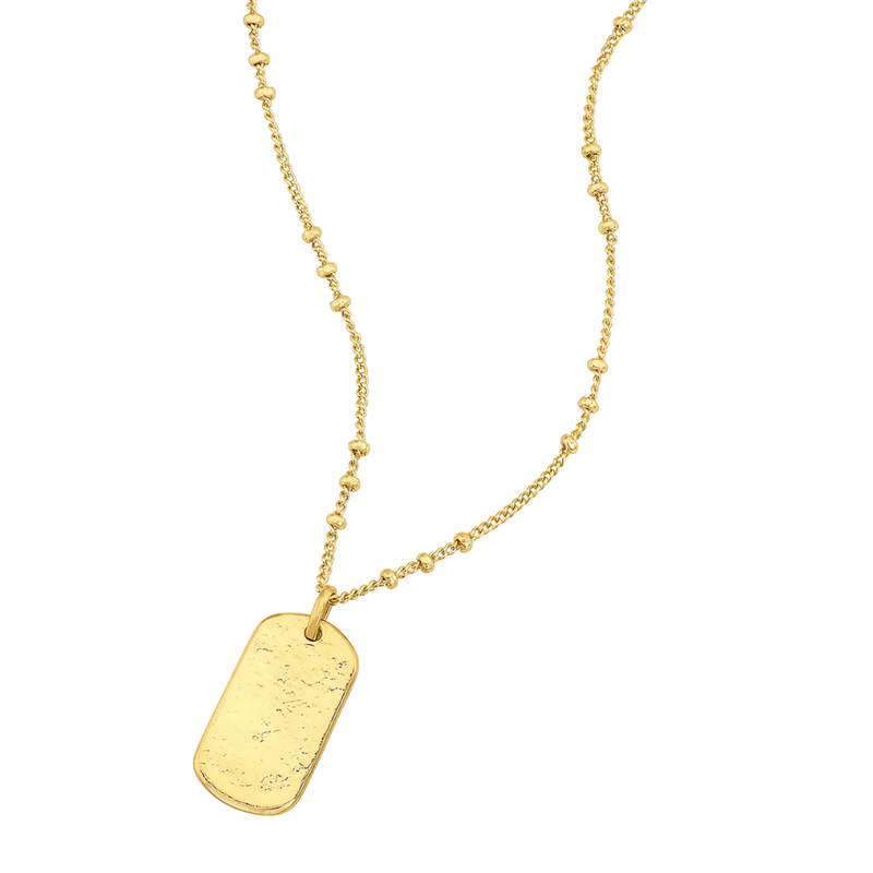 Gorjana Gold Griffin Dog Tag Necklace