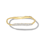 Alexis Bittar Solanales Gold Crystal Skinny Bangle Bracelet