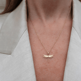 Loulerie 9k Dragonfly Necklace