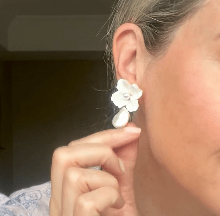 Shashi Fiorina Pearl Drop Earrings