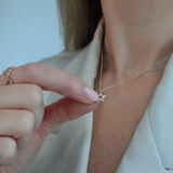 Loulerie 8mm Diamond Open Star Necklace