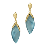 Alexis Bittar Metallic Sky Luminous Lucite Petal Lever Back Earrings