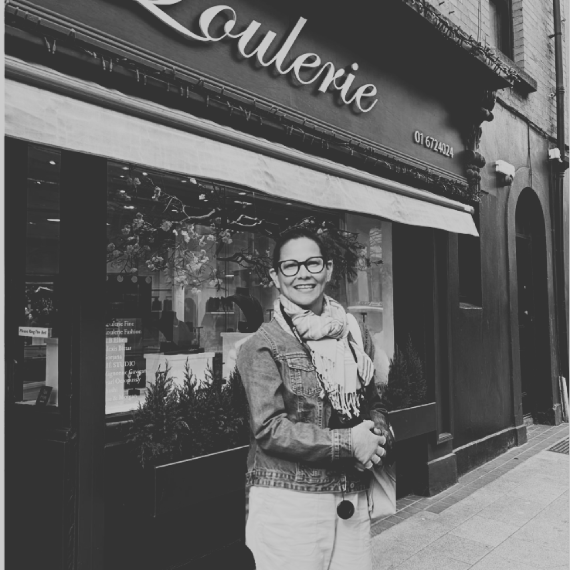 Lily, Accounts Manager standing outside the Loulerie Dublin store