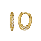 Loulerie Pave Crystal Huggies