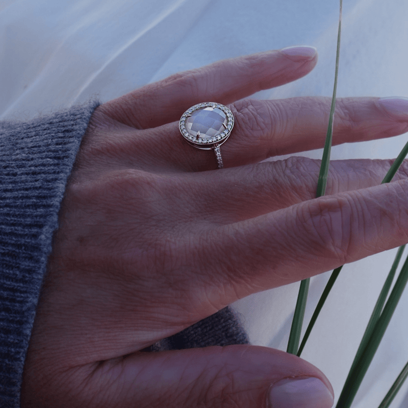 Loulerie Rainbow Moonstone Ring