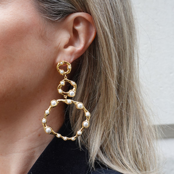 Joanna Laura Constantine Statement Wave Earrings