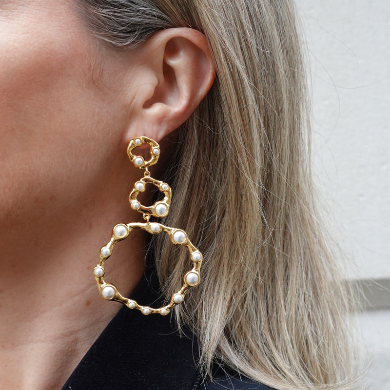 Joanna Laura Constantine Statement Wave Earrings