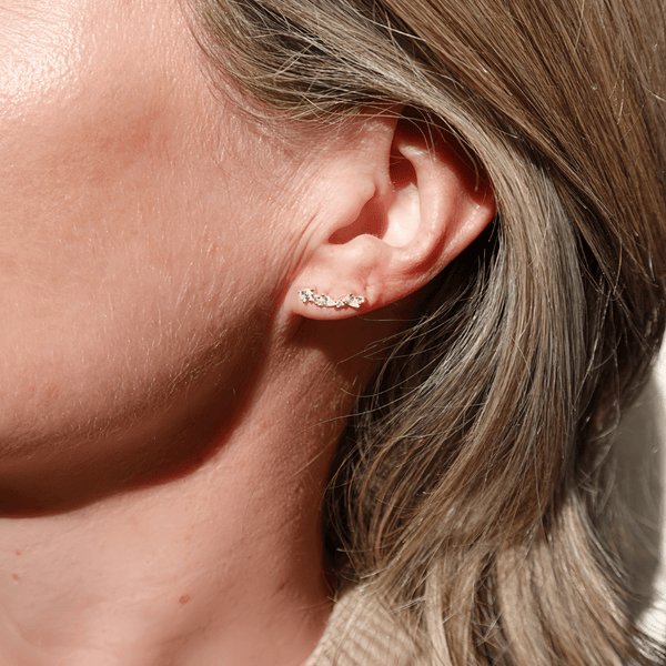 Loulerie Crystal Ear Climbers