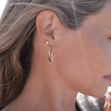 Loulerie Organic Diamond Wave Hoops