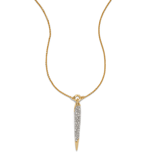 Alexis Bittar Solanales Gold Crystal Spear Necklace