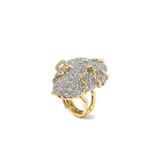 Alexis Bittar Solanales Gold Crystal Pave Pebble Ring