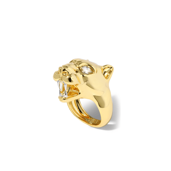 Alexis Bittar Gold Panther Visage Ring