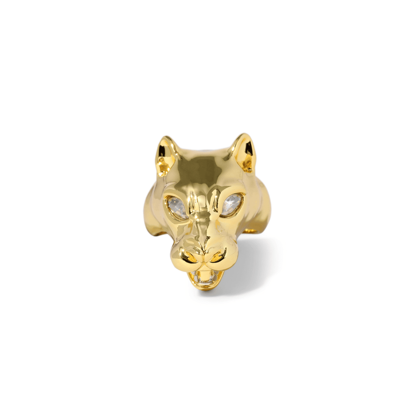 Alexis Bittar Gold Panther Visage Ring
