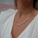 Loulerie Crystal Teardrop Tennis Necklace