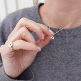Loulerie Diamond Cut Out Star Signet Ring