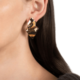 Alexis Bittar Crumpled Metal Post Earrings