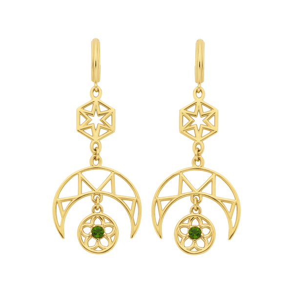 Zoe & Morgan Chrome Diopside Balance Earrings