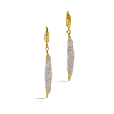 Alexis Bittar Solanales Crystal Silver Leverback Earring