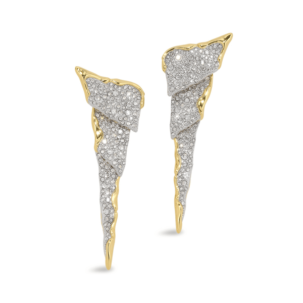 Alexis Bittar Solanales Gold Crystal Cascade Earrings