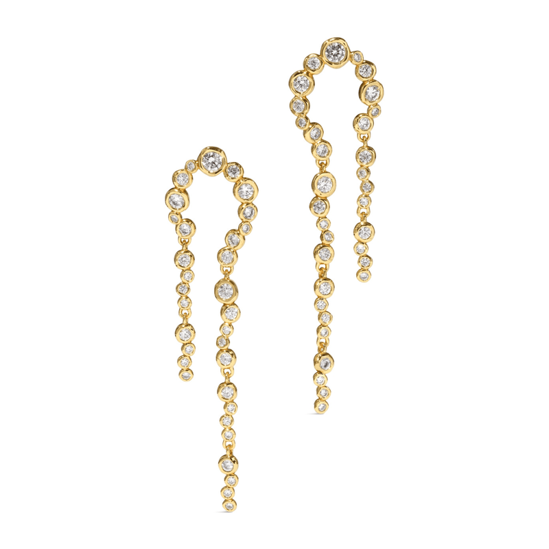 Alexis Bittar Asterales Gold Arch Earrings