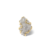 Alexis Bittar Solanales Gold Crystal Pave Pebble Ring