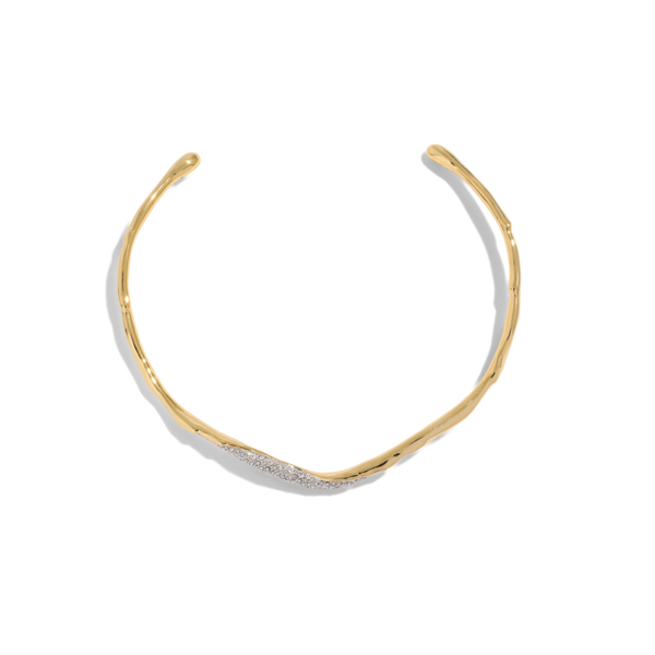 Alexis Bittar Solanales Gold Crystal Skinny Collar