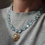 Hermina Athens Celeste Sun Charm Necklace