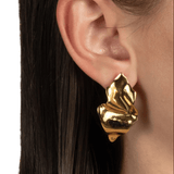 Alexis Bittar Crumpled Metal Post Earrings
